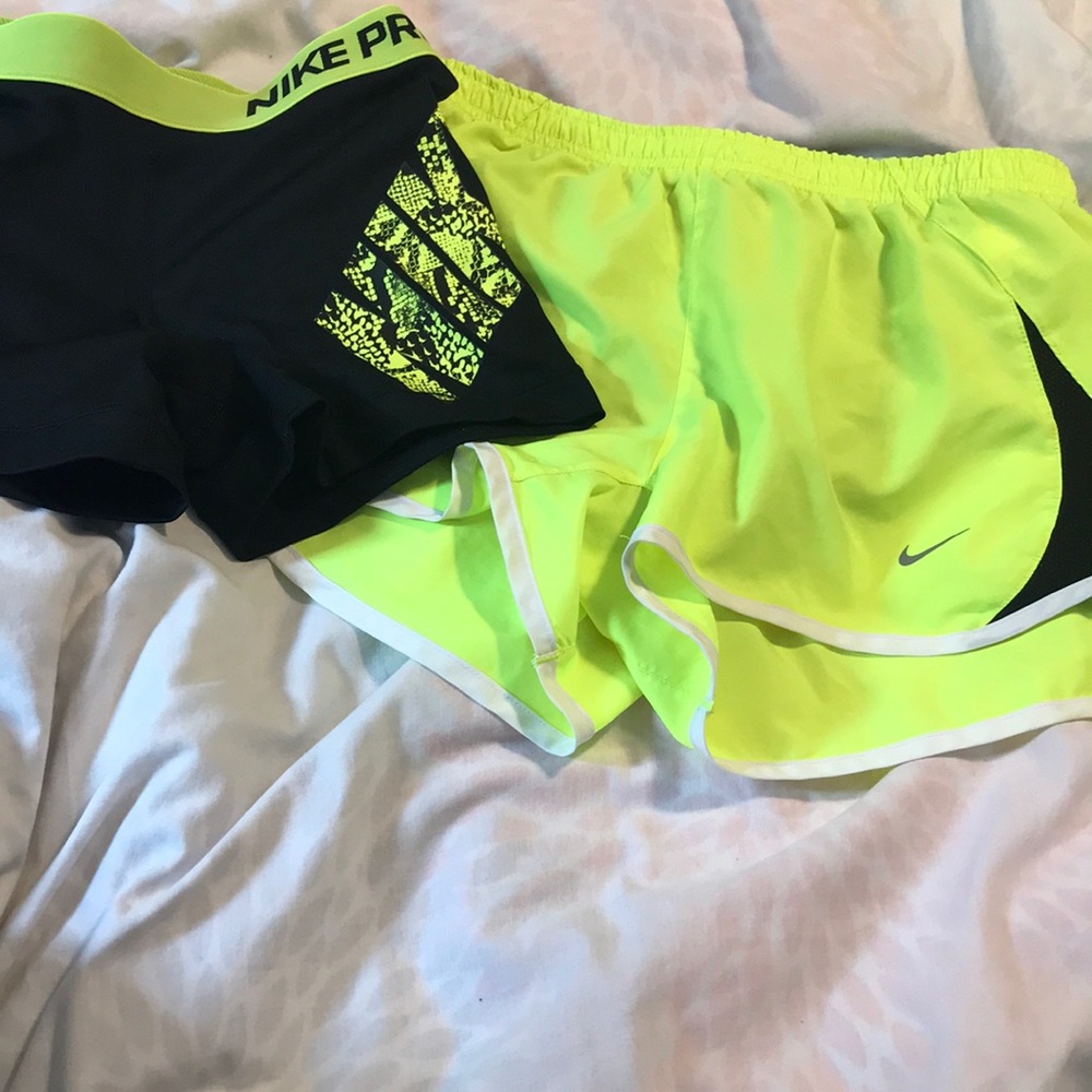 Nike running shorts&nike pros bundle